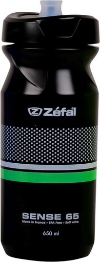 [#PL-Z155250] KULACS ZEFAL SENSE M65 - 650ML MENETES FEKETE (FEHÉR/ZÖLD){6/4}