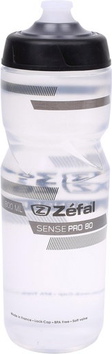 [#PL-Z146101] KULACS ZEFAL SENSE PRO 80 - 800ML MENETES ÁTLÁTSZÓ (SZÜRKE/FEKETE){5/4}