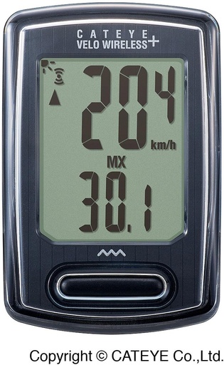 [#PL-CCVT235WB] CatEye Velo Wireless+ CC-VT235W 8 funkció háttérvilágítással wireless fekete