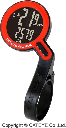[#PL-CCRS100WR] CatEye Quick CC-RS100W 7 funkció wireless piros