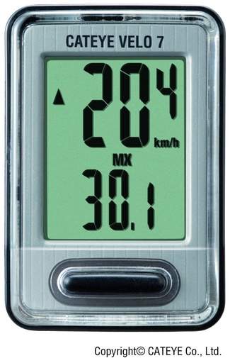 [#PL-CCVL520B] CatEye Velo 7 CC-VL520 7 funkció vezetékes fekete