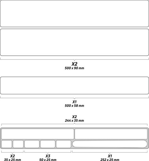 [#PL-Z660106] PROTEKTOR MATRICASZETT ZEFAL KOMPLETT BICAJRA XL MATT ÁTLÁTSZÓ 11 DB-OS{2/4}