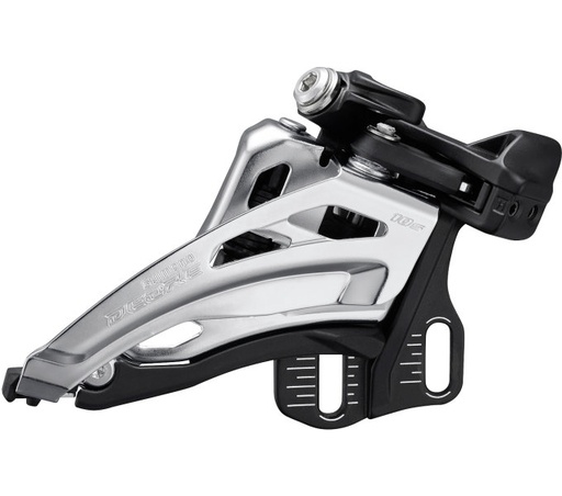 [#PL-IFDM4100E4] SHIMANO FRONT DERAILLEUR, FD-M4100-E, DEORE, FOR 2X10, SIDE SWING, FRONT-PULL, E