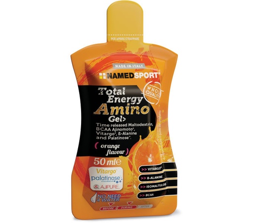 [#PL-FA003725004] NAMEDSPORT TOTAL ENERGY AMINO GEL narancs 32x50ml gél {2/4}