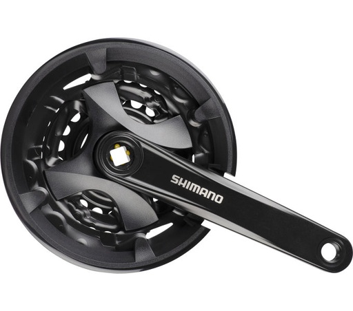 [#PL-EFCMT101C002CLB] SHIMANO FRONT CHAINWHEEL, FC-MT101, FOR REAR 9-SPEED, 170MM, 40-30-22T W/CG, W/C