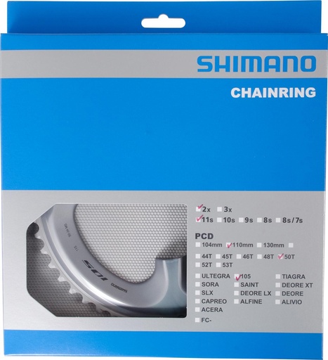 [#PL-Y1WV98020] SHIMANO FC-R7000 CHAINRING 50T-MS (SILVER) FOR 50-34T