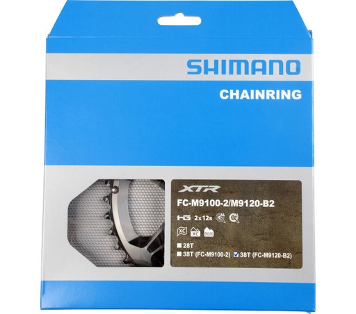 [#PL-Y0G898010] SHIMANO FC-M9120-B2 CHAINRING 38T-BH FOR 38-28T